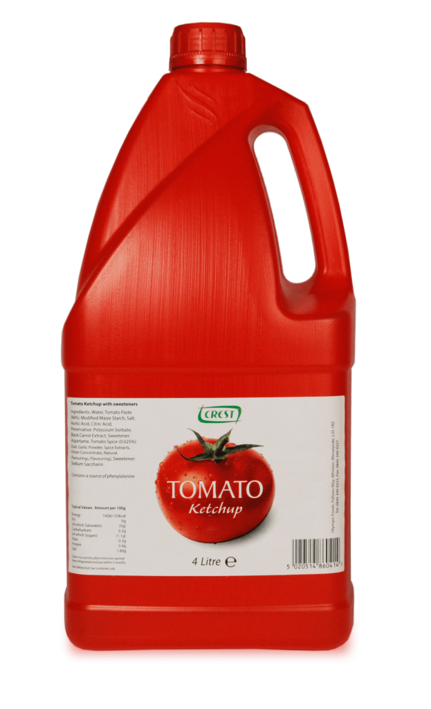 Crest Tomato Ketchup 2x4 Litre Jug Olympic Foods