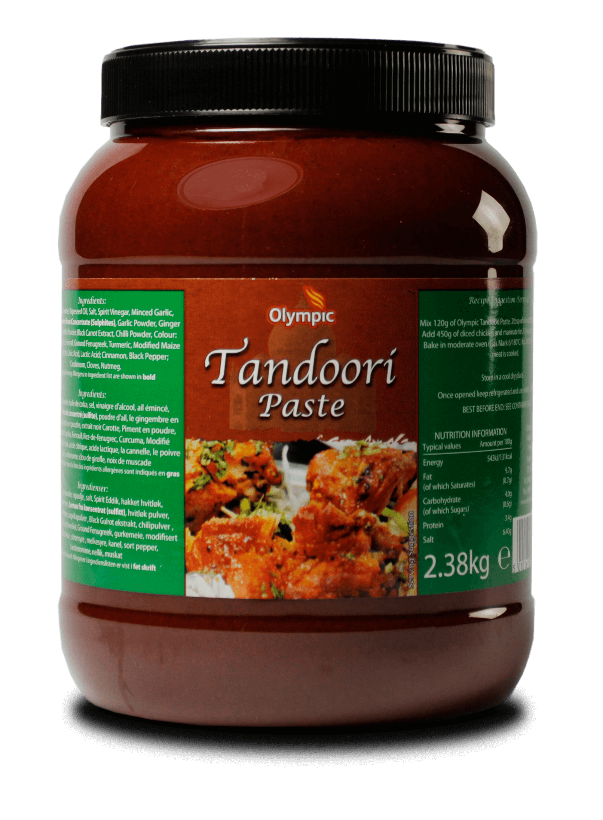 Olympic Tandoori Paste 2x 2.38kg Jar - Olympic Foods